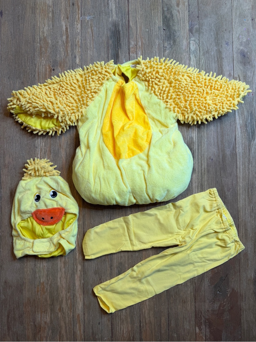 NWT Yellow Duck Baby Costume - Three-Piece Set 12-18